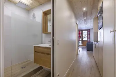 Salle de bains dans l'établissement Résidence Le Val d'Illaz - Val-d'Isère