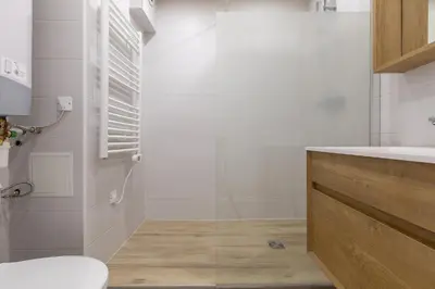 Salle de bains dans l'établissement Résidence Le Val d'Illaz - Val-d'Isère
