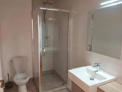 Salle de bains dans l'établissement Résidence Le Val d'Illaz - Val-d'Isère