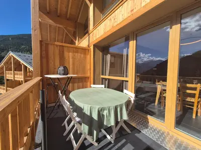 Vue générale sur la montagne ou vue sur la montagne depuis l'appartement