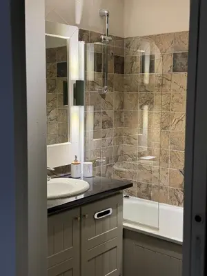 Salle de bains dans l'établissement 812 Manoir Savoie