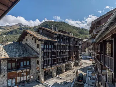 Vue générale sur la montagne ou vue sur la montagne depuis l'appartement