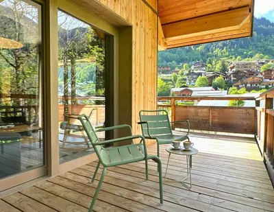 Balcon ou terrasse dans l'établissement Sources, Terrasse et confort 4 étoiles