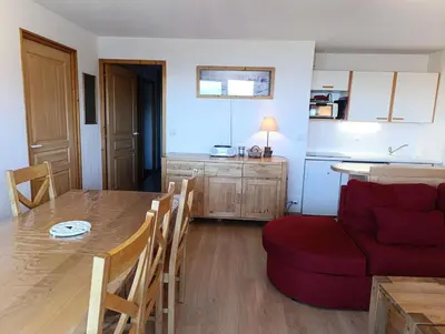 Cuisine ou kitchenette dans l'établissement Paradiski pied des pistes vallandry