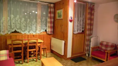 Coin salon dans l'établissement Résidence Aiglon - Studio coin montagne - 3 personnes MAE-0393