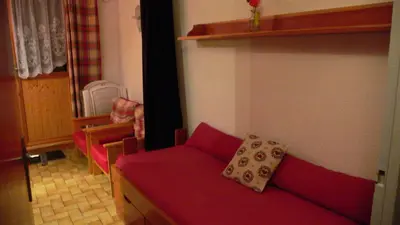 Coin salon dans l'établissement Résidence Aiglon - Studio coin montagne - 3 personnes MAE-0393