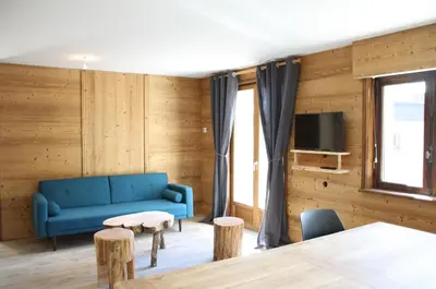 Télévision ou salle de divertissement dans l'établissement Chalet l'Igloo