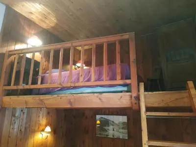 Un ou plusieurs lits superposés dans un hébergement de l'établissement Studio 3 pers - Ski aux pieds - Centre Val d'Isère - Wifi - FR-1-519-37