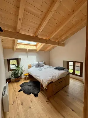 Un ou plusieurs lits dans un hébergement de l'établissement Tiny House - chez l'oncle