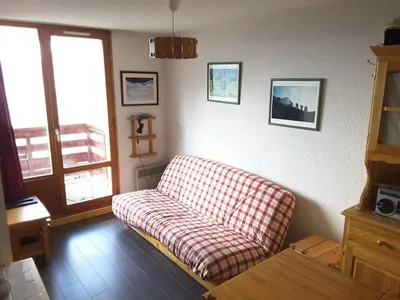 Coin salon dans l'établissement Paradiski ski au pied vallandry