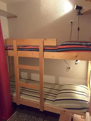 Un ou plusieurs lits dans un hébergement de l'établissement Paradiski ski au pied vallandry