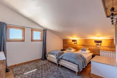 Un ou plusieurs lits dans un hébergement de l'établissement Appartement en résidence Belle Plagne Savoie