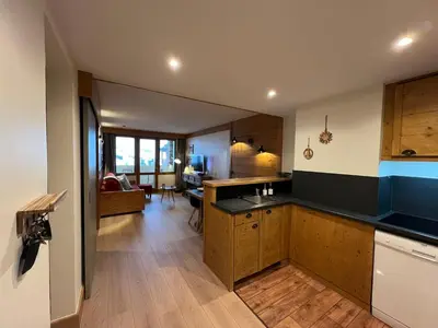 Cuisine ou kitchenette dans l'établissement BELLE PLAGNE - LES NEREIDES - Les deux flocons