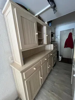 Cuisine ou kitchenette dans l'établissement studio arcs 1800 départ et retour skis aux pieds
