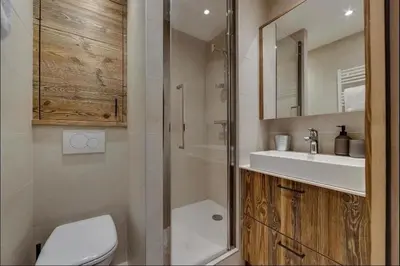 Salle de bains dans l'établissement Appartement T3 - ski aux pieds - cœur de station