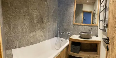 Salle de bains dans l'établissement Chalet Les Martin's 4