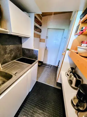 Cuisine ou kitchenette dans l'établissement Résidence Bellecote - Studio agréable · Centre station · Free wifi MAE-7653
