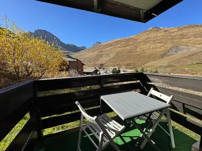 Vue générale sur la montagne ou vue sur la montagne depuis l'appartement
