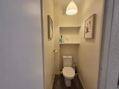 Salle de bains dans l'établissement CUR A 20 Charmant T2, 6pers ski au pied - Val Claret Centre