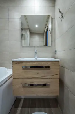 Salle de bains dans l'établissement ARC 1800 double duplex de haut standing