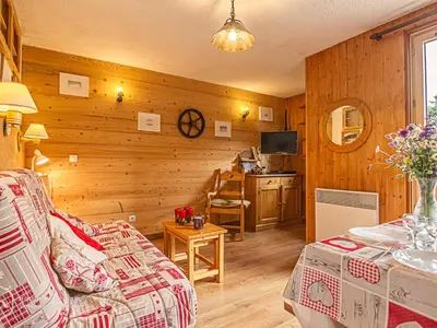 Plan de l'établissement Studio cabine pour 4 personnes au pied des pistes à Aussois - FR-1-840-19