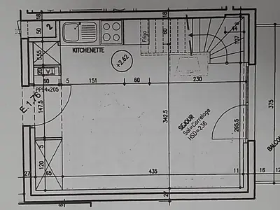 Plan de l'établissement Duplex 2 pièces pour 6 pers au pied des pistes, animaux admis - FR-1-840-28
