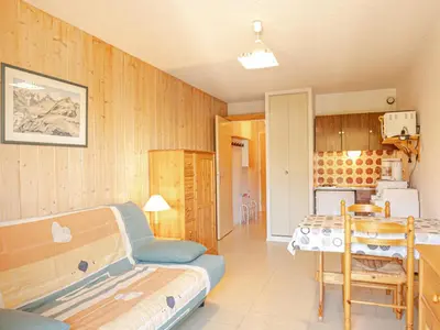 Cuisine ou kitchenette dans l'établissement Studio cosy près des pistes, 2 personnes - FR-1-840-34