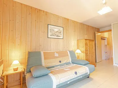 Coin salon dans l'établissement Studio cosy près des pistes, 2 personnes - FR-1-840-34