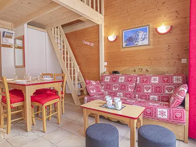 Plan de l'établissement Chalet cosy 2 pièces près des pistes, 6 pers, parking inclus - FR-1-840-23