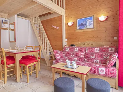 Plan de l'établissement Chalet cosy 2 pièces près des pistes, 6 pers, parking inclus - FR-1-840-23