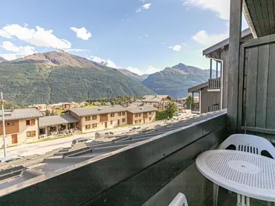 Vue générale sur la montagne ou vue sur la montagne depuis l'appartement