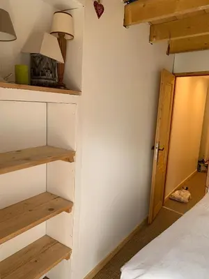 Un ou plusieurs lits dans un hébergement de l'établissement Chalet Sauce Montagnarde