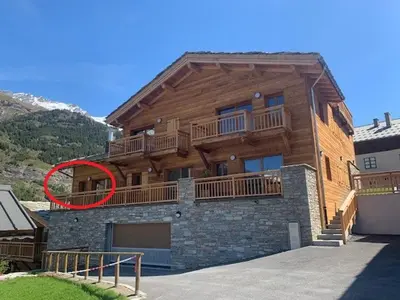 Vue générale sur la montagne ou vue sur la montagne depuis l'appartement