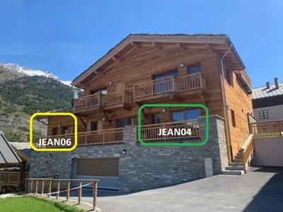 Vue générale sur la montagne ou vue sur la montagne depuis l'appartement