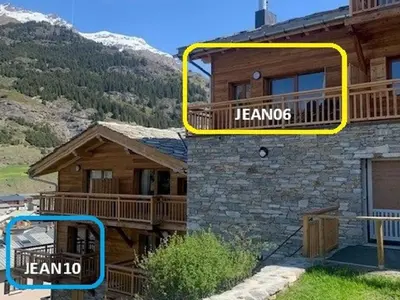 Vue générale sur la montagne ou vue sur la montagne depuis l'appartement