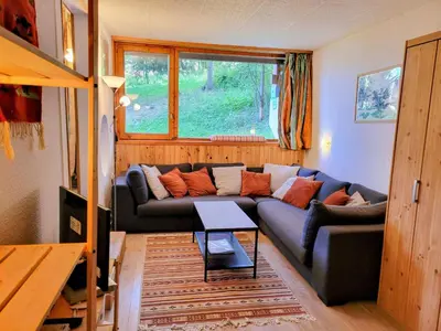 Coin salon dans l'établissement Appartement 5 pers, Lumineux, Wifi, Animaux admis - FR-1-346-584