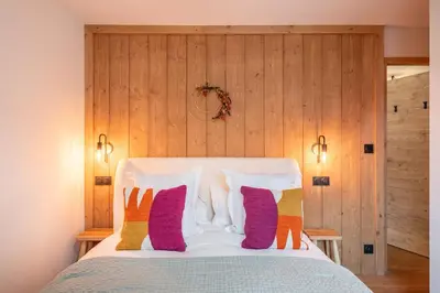 Un ou plusieurs lits dans un hébergement de l'établissement Apartment Erin Champagny-en-Vanoise - by EMERALD STAY