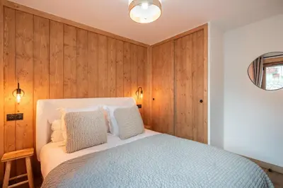Un ou plusieurs lits dans un hébergement de l'établissement Apartment Erin Champagny-en-Vanoise - by EMERALD STAY