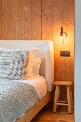 Un ou plusieurs lits dans un hébergement de l'établissement Apartment Erin Champagny-en-Vanoise - by EMERALD STAY