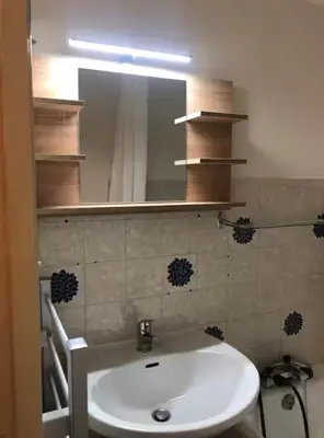 Salle de bains dans l'établissement Studio, terrasse 3 pers Aussois