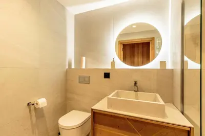 Salle de bains dans l'établissement Résidence Les Cristaux - CRISTAUX B20 MAE-0301