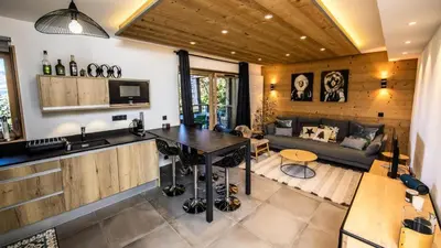 Coin salon dans l'établissement Résidence L'ecrin - Appartement de standing 4 pièces 8 personnes MAE-7943