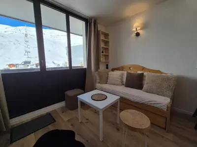 Coin salon dans l'établissement RPP A119 ski au pied appartement 6pers