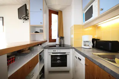 Cuisine ou kitchenette dans l'établissement Résidence Vogel - Duplex 6 personnes au calme MAE-7904