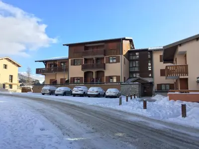 L'établissement Appartement calme avec balcon et WIFI à Aussois - FR-1-508B-13 en hiver