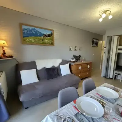 Studio cabine 2/3 pers avec grande terrasse et vue montagne à Aussois - FR-1-508B-51