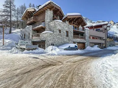 L'établissement Nouveau appartement 3 chambres, parking et WIFI à Val-d'Isère - FR-1-519-41 en hiver
