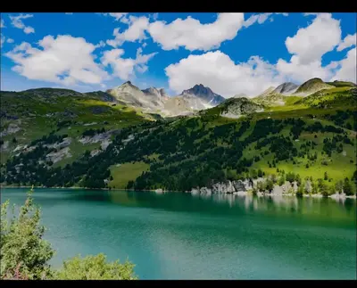 Paysage naturel près de le camping