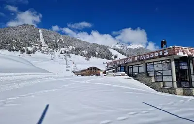 L'établissement Chalet le TI-KER BREIZH Camping La Buidonnière Aussois en hiver