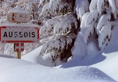 L'établissement Chalet le TI-KER BREIZH Camping La Buidonnière Aussois en hiver
